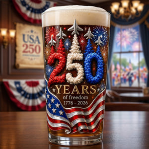 Independence Anniversary Tumbler Glass - Personalized Patriotic Gifts 04TOTN270526