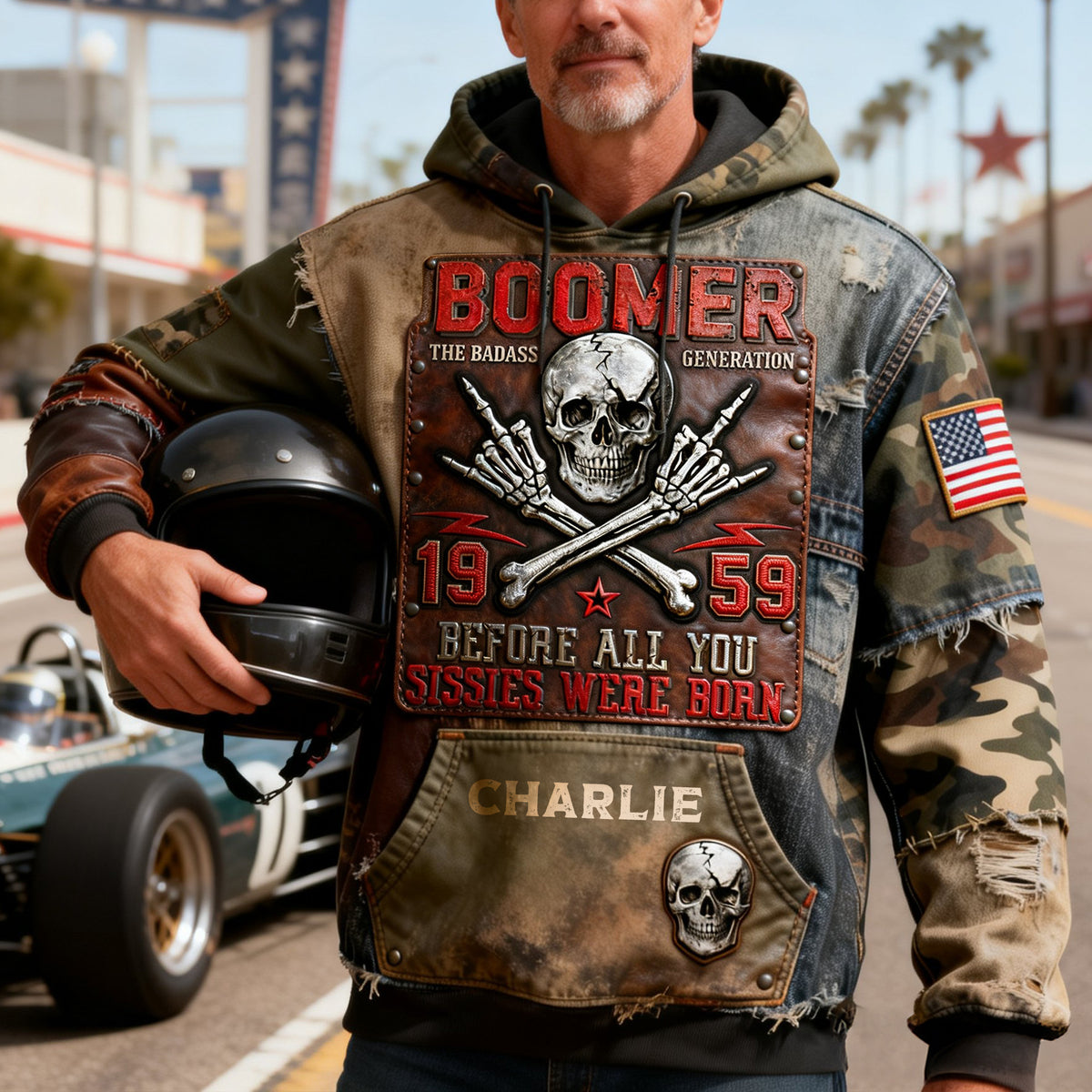 Vintage & Proud Boomer 3D Hoodie - Personalized Gift For Boomer Generation 01NALU240226-Homacus