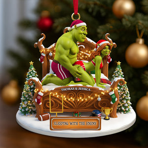 Funny Couple Tree Ornament Personalized Christmas Gifts For Couple 06OHDT061125-Homacus