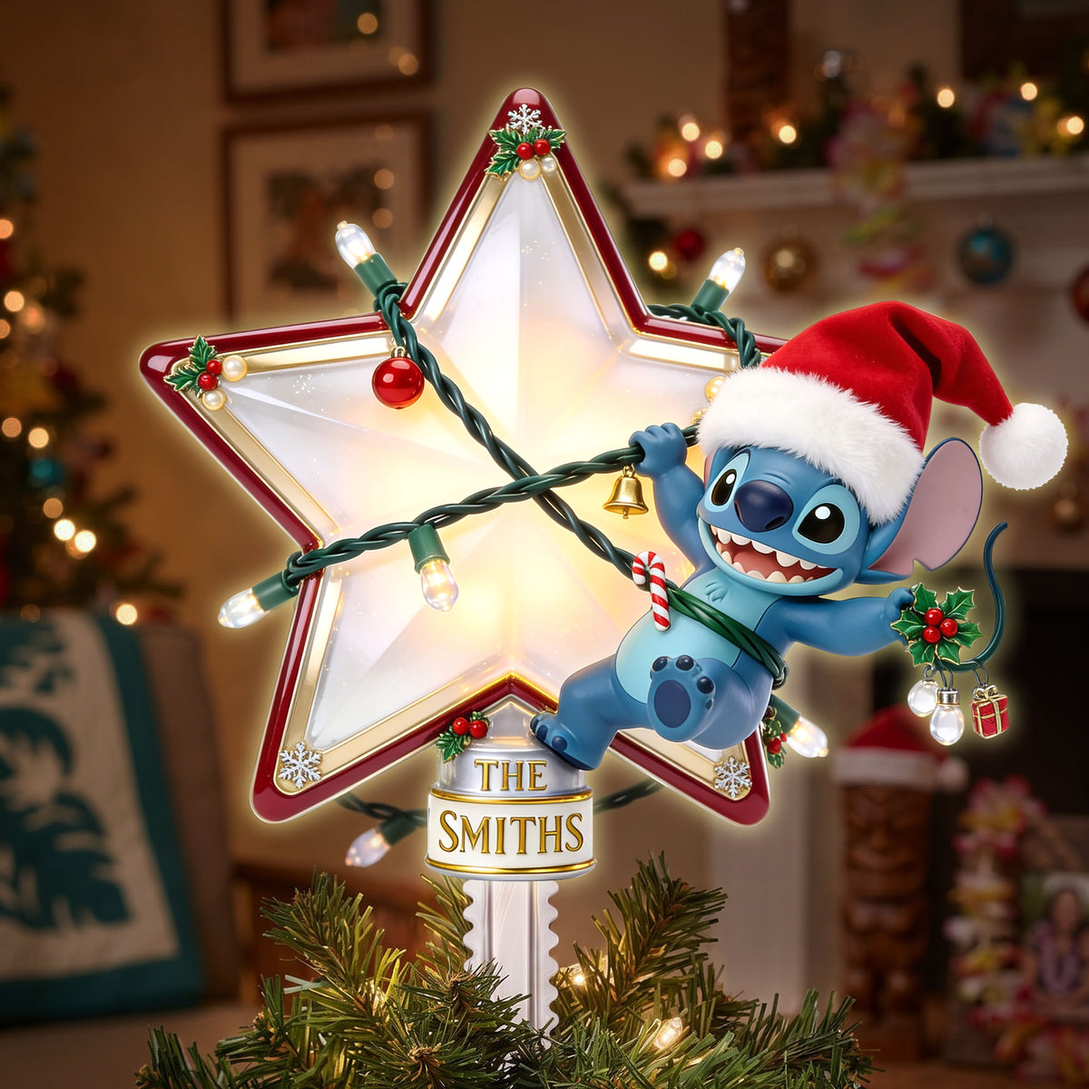 Mischievous Tree Topper Personalized Christmas Gifts 04HALU150826
