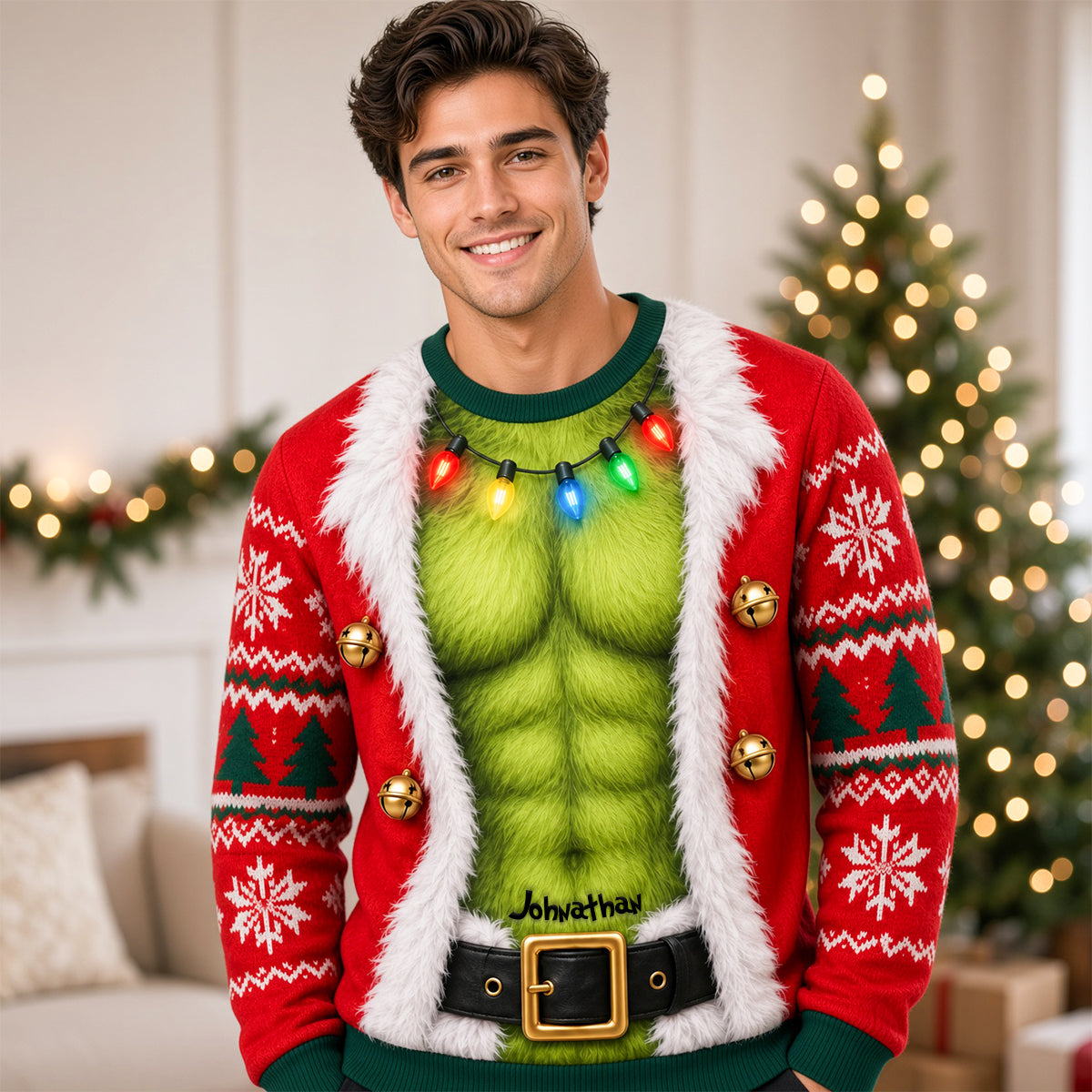 Funny Couple Christmas Shirt - Personalized Gifts For Couple Shirt 01TYDH061026-Homacus