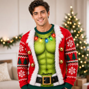 Funny Couple Christmas Shirt - Personalized Gifts For Couple Shirt 01TYDH061026-Homacus