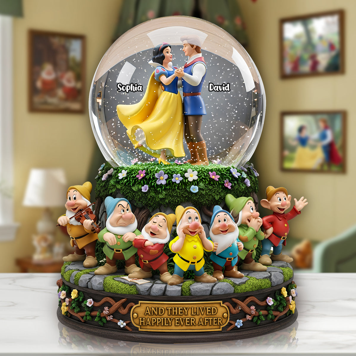 Fairy Tales Couple Acrylic Plaque Personalized Gifts For Couple 03TOLU170625-Homacus