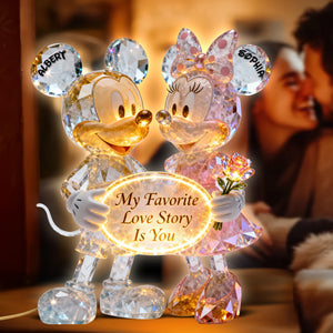 Adorable Cartoon Couple Light Box - Personalized Gift For Couples 06OHQN070126-Homacus