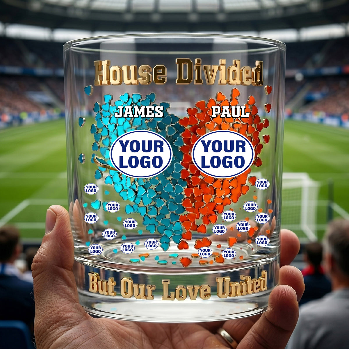 Love United Drinking Glass - Personalized Gifts For Couples 05ohlu170626-Homacus