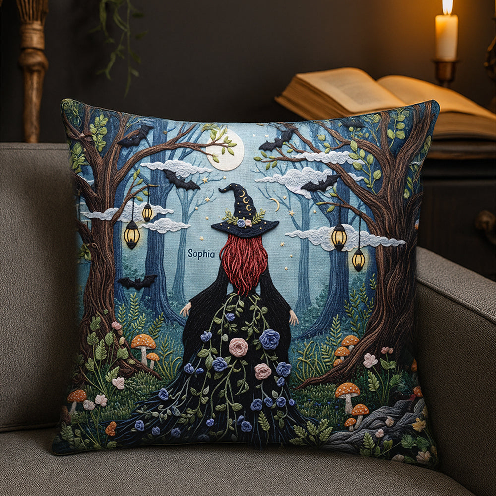 Forest Witch Pillow – Personalized Gifts for Witch Lovers 01naqn130625-Homacus