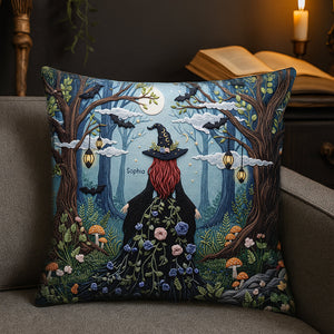 Forest Witch Pillow – Personalized Gifts for Witch Lovers 01naqn130625-Homacus