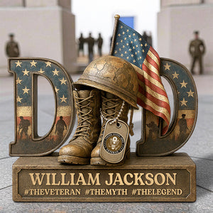 Honoring Dad Plaque – Christmas Personalized Gift For A Brave Father 05xqdt290425-Homacus