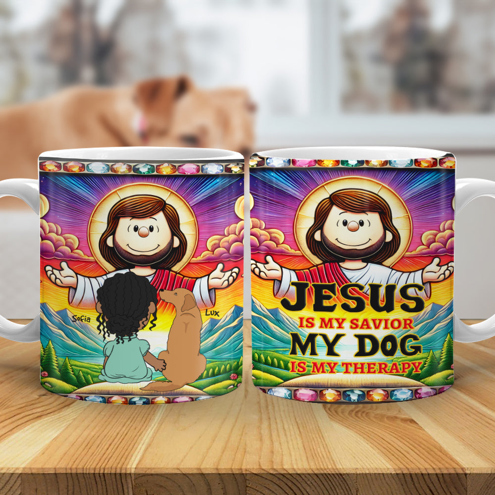 Personalized Gifts For Dog Lovers Coffee Mug, Jesus Is My Savior 04TGMH030325HG-Homacus