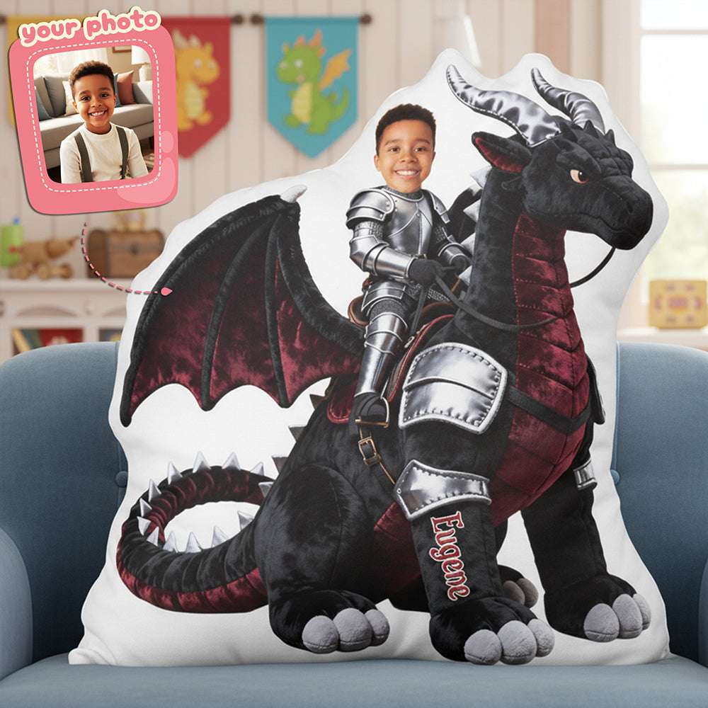 Dragon Knight Custom Photo Custom Shape Pillow - Personalized Gifts For Kid 01pata271225-Homacus