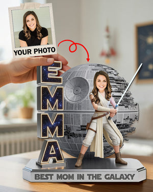 Space Mom Acrylic Plaque - Personalized Custom Photo Gifts For Mom 02OHMG250326-Homacus