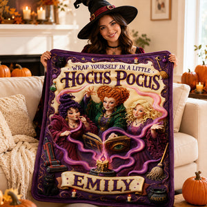Witch Lover Blanket - Personalized Gifts For Halloween Blanket 02HADT140826-Homacus