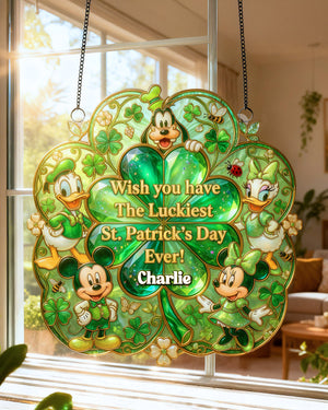 Patrick's Day Suncatcher Ornament - Personalized Gifts For Friends 02pamg130226-Homacus