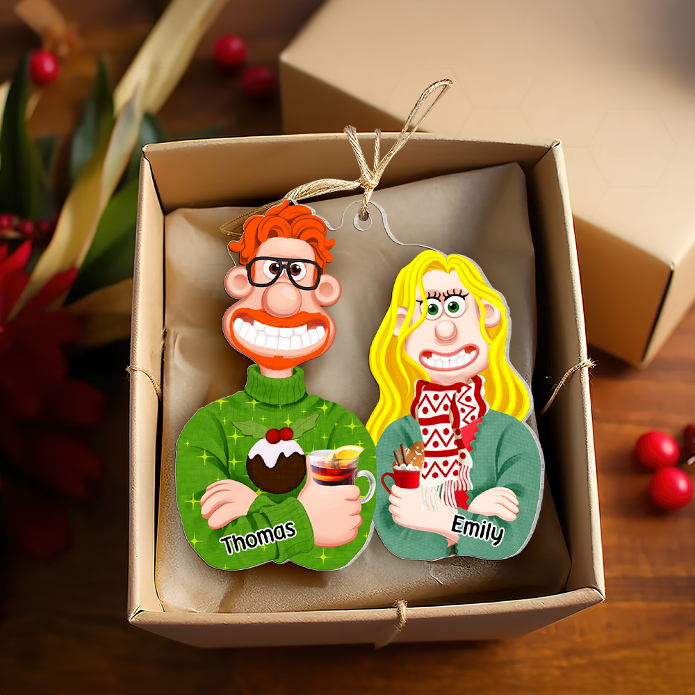 Personalized Gift For Couple Christmas Ornament 06ACPU121124PA-Homacus