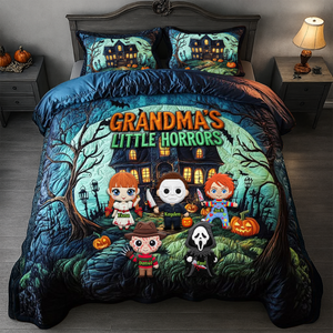 Little Horror Quilt Bed Set - Personalized Gifts For Grandma & Mom 02QHLU080825-Homacus