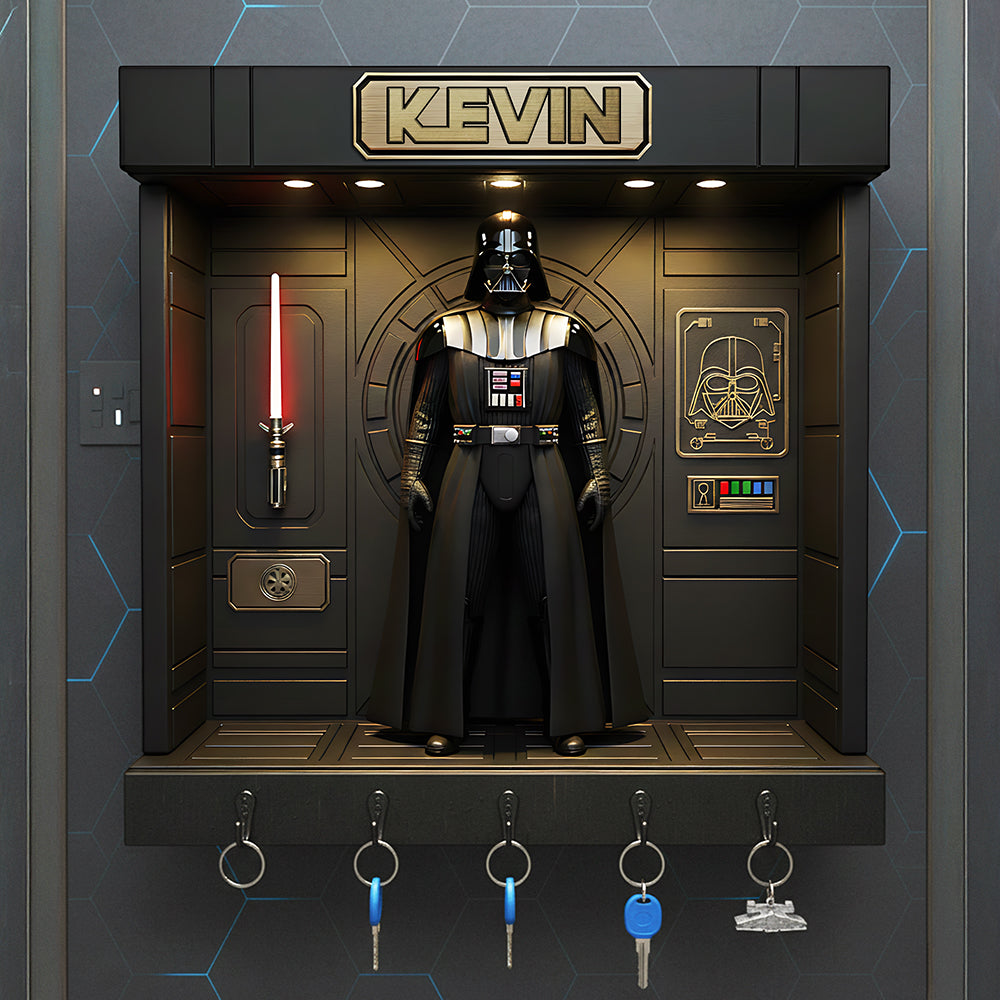 Cosmic Wood Key Hanger - Personalized Gifts For Cosmic Lovers 02kita161225-Homacus