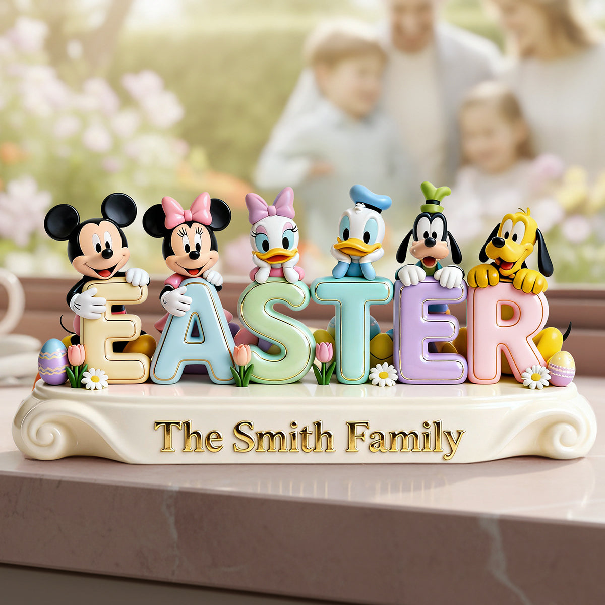 Easter Family Acrylic Plaque - Personalized Gifts For Family 02pgta020226