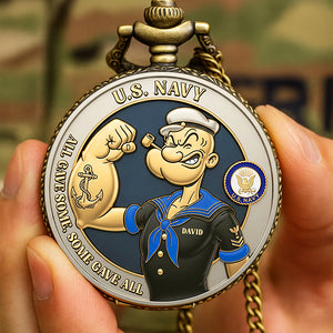 Service Remembered Pocket Watch Personalized Gifts For Veteran 04NAQN190625-Homacus