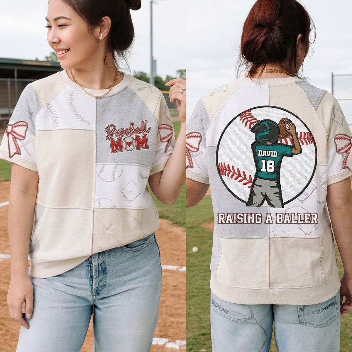 Base Mom Raising A Baller 3D All-over Shirts - Personalized Gifts For Baseball Moms 04QHMG060326-Homacus