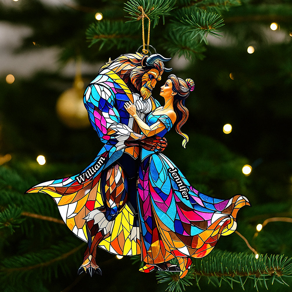Fairy Tale Couple Christmas Ornament - Personalized Gifts For Couple 02tgqn110925-Homacus
