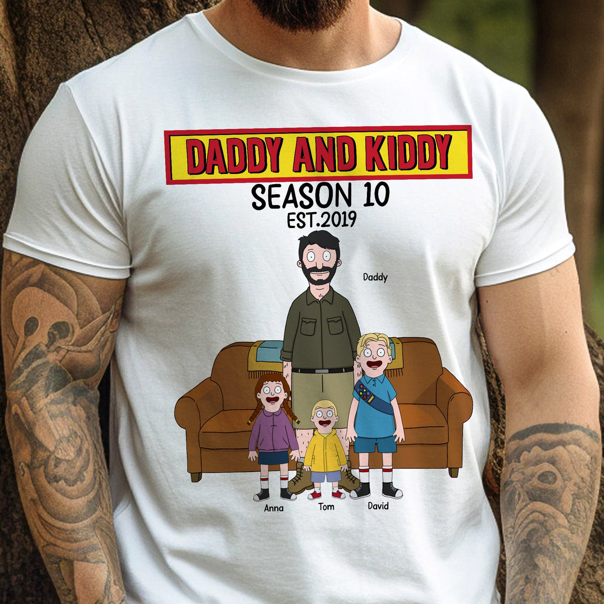 Personalized Gifts For Dad Shirt 04ohtn040425hg Daddy And Kiddy-Homacus
