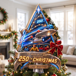 Precious Journey 250th Christmas Tree Topper - Personalized Christmas Gifts 01hatn250826-Homacus