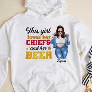 Custom Team Logo Gifts For Football Fan Shirt 03BHTN010223TM American Football Girl-Homacus