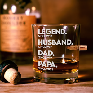 Dad Bullet Glass - Personalized Gift For Dad 04ACPU170525-Homacus