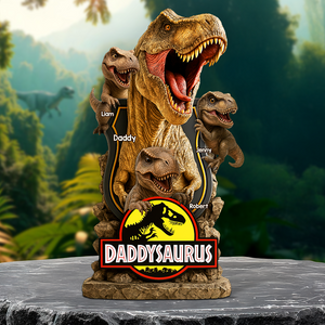 Daddysaurus Dad Acrylic Plaque Personalized Gifts For Dad 03NAPU160525-Homacus
