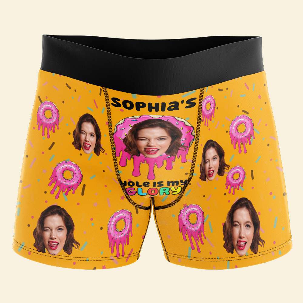 Personalized Gifts For Men Boxer Donut Hole Custom Photo 03XQQN150824-Homacus