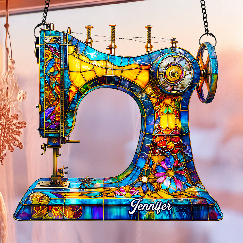 Sewing Suncatcher Ornament Personalized Gifts for Sewing Lovers 04HUDT170725-Homacus
