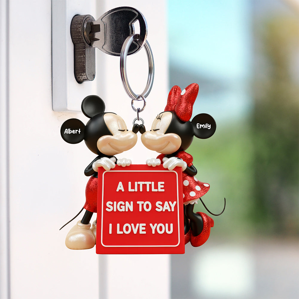 Romantic Keychain - Personalized Gifts For Couples 04HYQN241125-Homacus