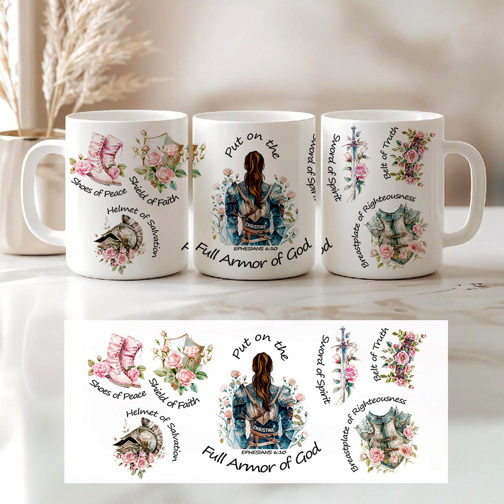 Kneeing Knight Mug Personalized Gifts for Faith Warriors 01HUDT090625-Homacus