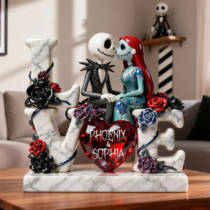 Romantic Skeleton Couple Acrylic Plaque - Personalized Gifts For Couples 05ohlu070126-Homacus
