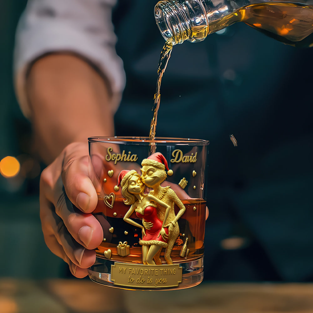 Cheeky Couple Drinking Glass - Personalized Gifts For Couples 06PGLU221025-Homacus