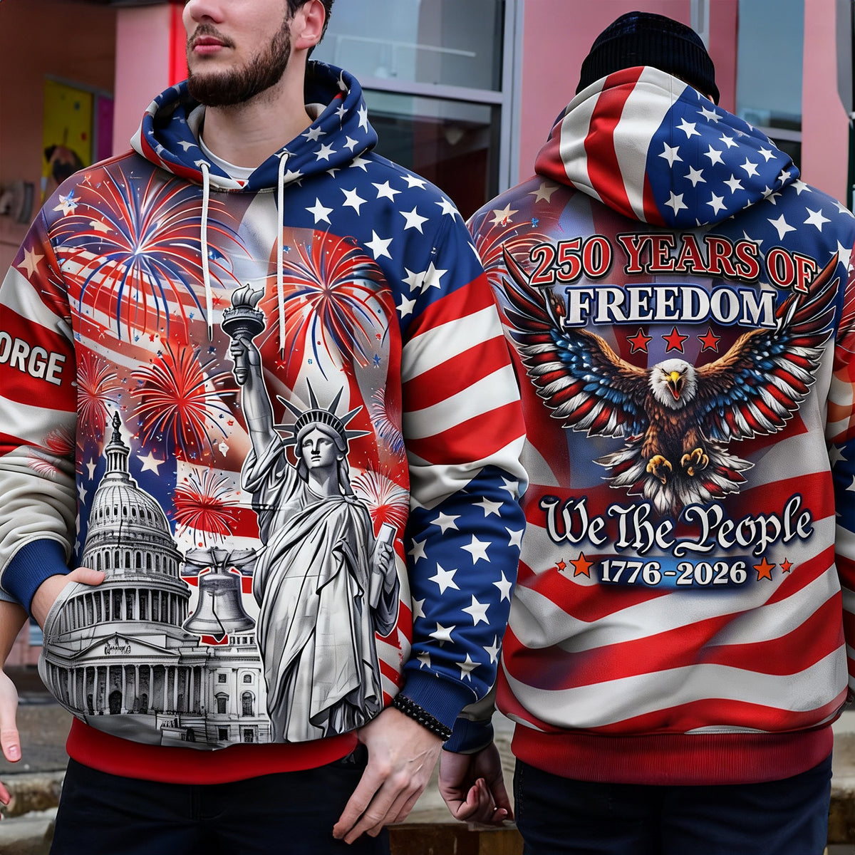 250th America Anniversary 3D Shirt - Personalized Gifts For Patriots 04hulu280126-Homacus