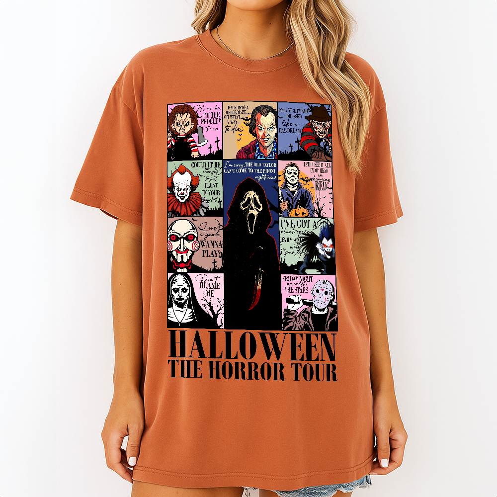 The Horror Tour Shirt - Spooky Gift For Horror Movie Fans 28laxx180725-Homacus