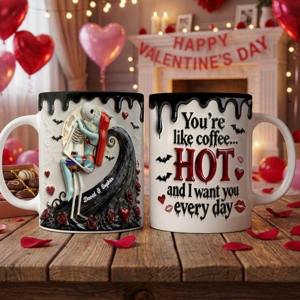 Kissing Couple Accent Mug - Personalized Gifts For Couple 01NATN120126-Homacus
