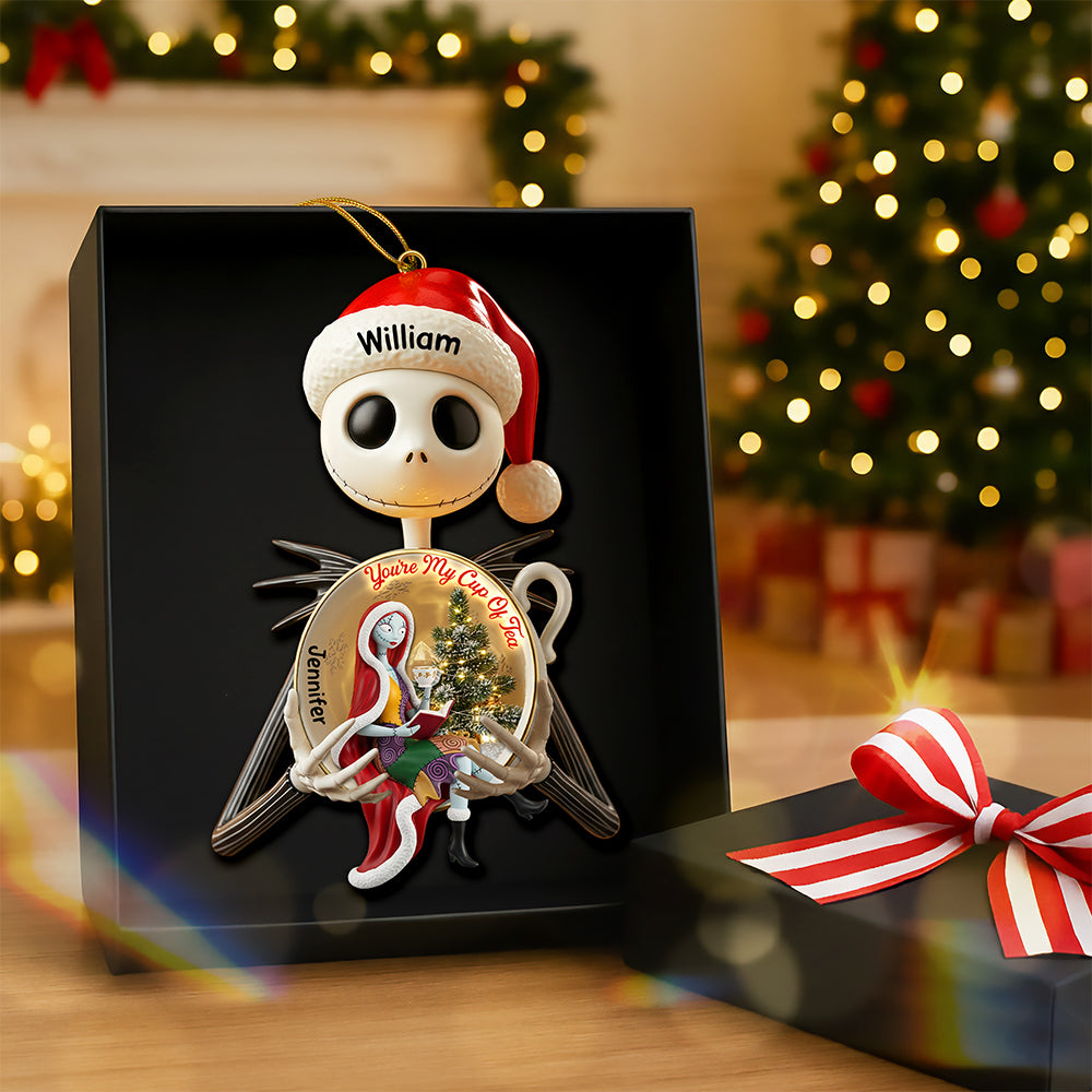 Spooky Love Christmas Ornament – Personalized Gifts For Couple 04paqn170925-Homacus