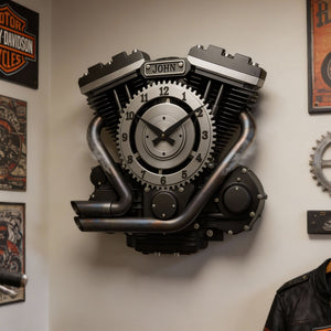Engine Acrylic Hanging Wall Clock - Personalized Gifts For Speed Lovers 03hylu221225-Homacus