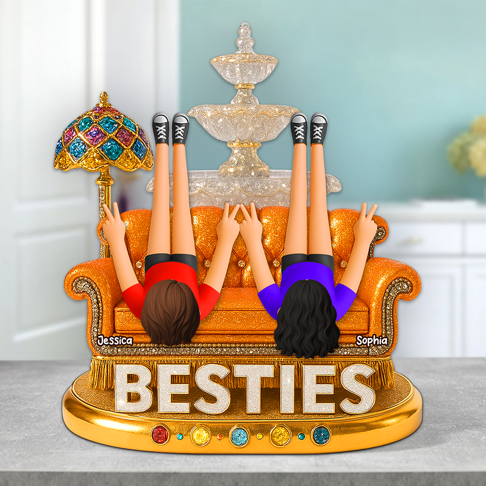 Besties Acrylic Plaque - Personalized Gifts For Best Friends 03napu210525-Homacus