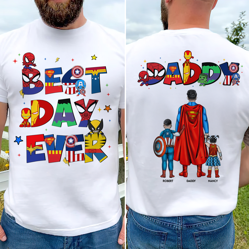 Best Dad Ever Shirt - Personalized Gifts For Dad 02hupu270325pa-Homacus