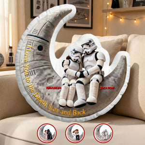 Starlit Moon Couple Pillow - Personalized Gift For Couples 03OHMG121225-Homacus