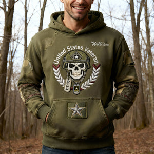 Veteran Military Tribute Hoodie - Personalized Gift For Veteran 03TGLU301225-Homacus