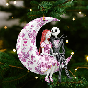 Romantic Moon Couple Ornament – Personalized Christmas Gifts For Couple 03pgqn080925-Homacus