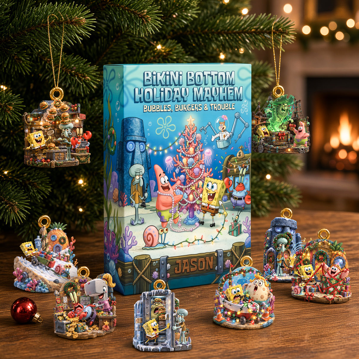 Ocean Floor Holiday Fun Advent Calendar Blind Box - Personalized Christmas Gifts 02HADH261026-Homacus