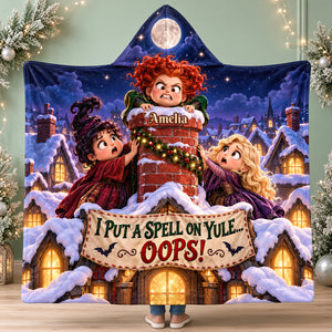 Macabre Spell Sisters Whimsical Christmas Night Hood Blanket - Personalized Christmas Gifts 05hadt241026-Homacus