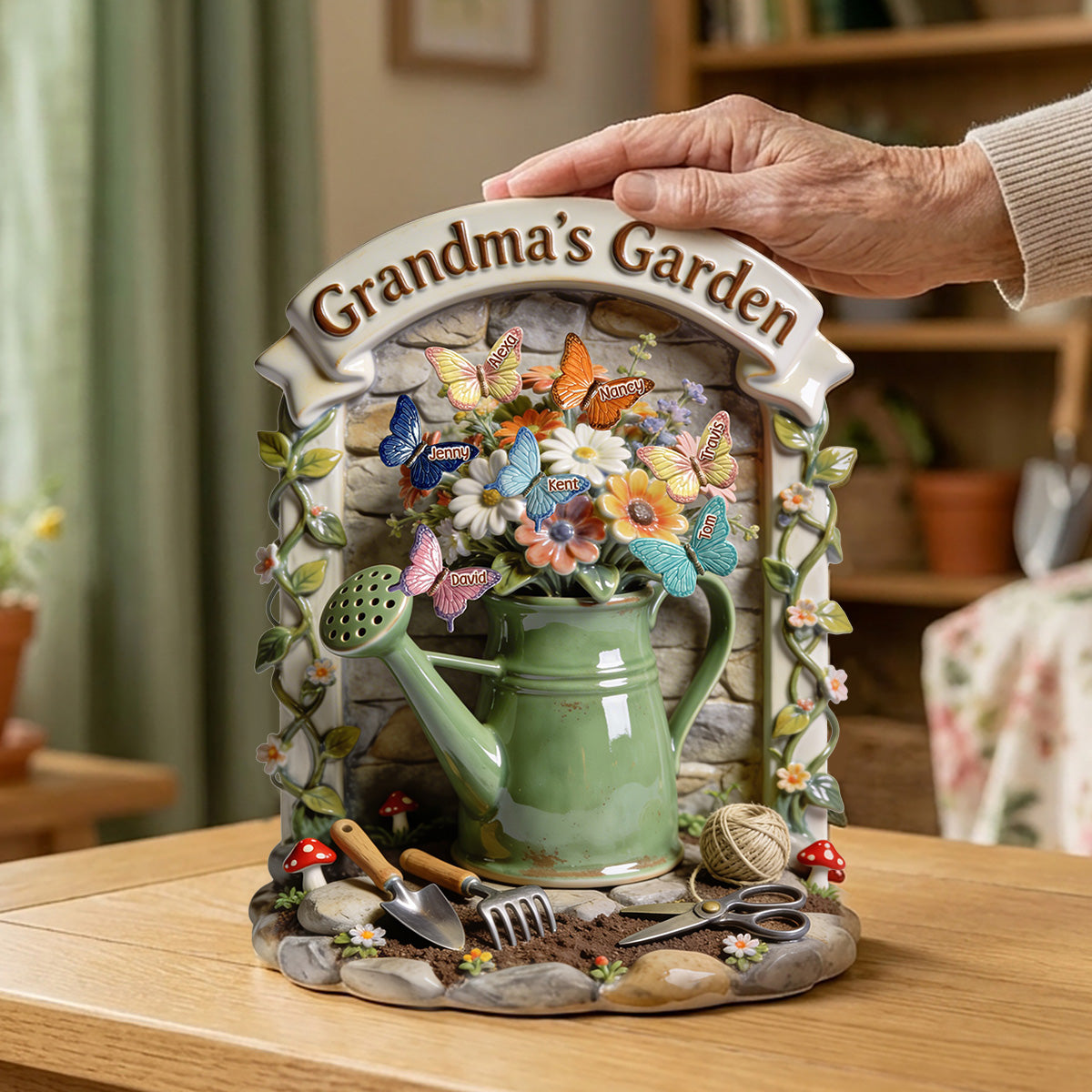 Grandma's Garden Acrylic Plaque - Personalized Gifts For Mom and Grandma 05tymg050326-Homacus