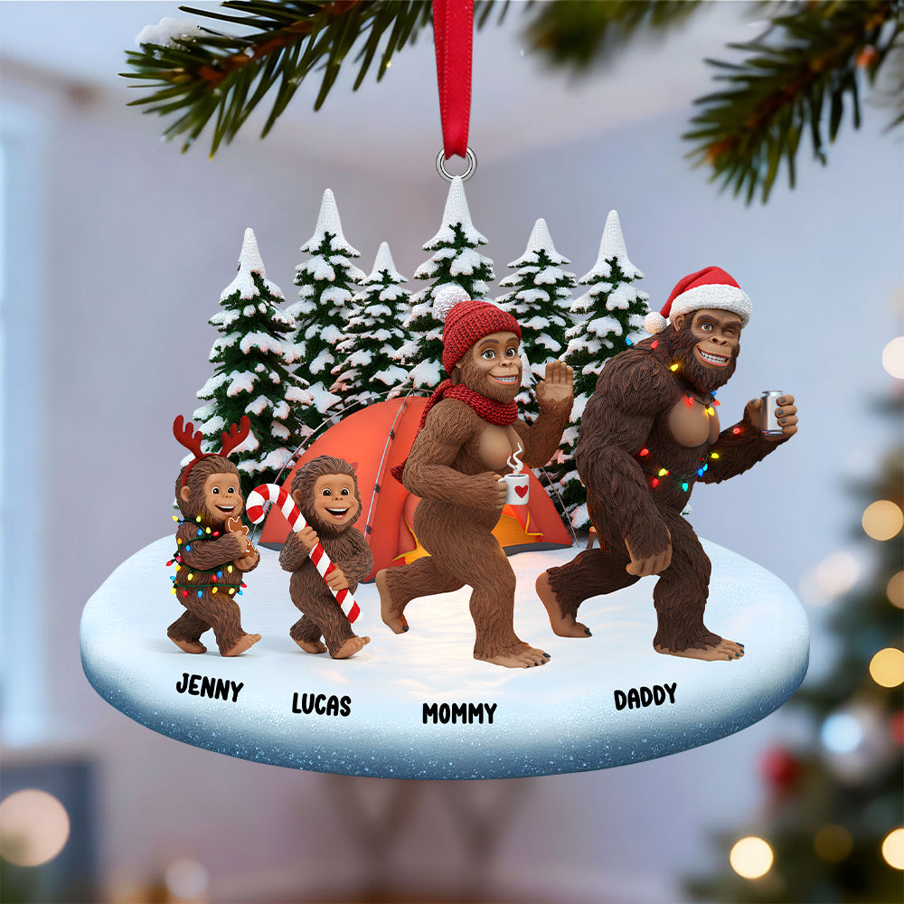 Sasquatch Family Christmas Ornament Personalized Gifts For Family 02natn291025-Homacus