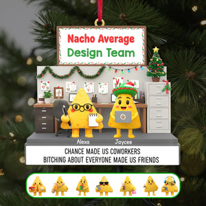 Nachos Coworkers Ornament - Personalized Gift For Coworkers Ornament 03NAMG241125-Homacus